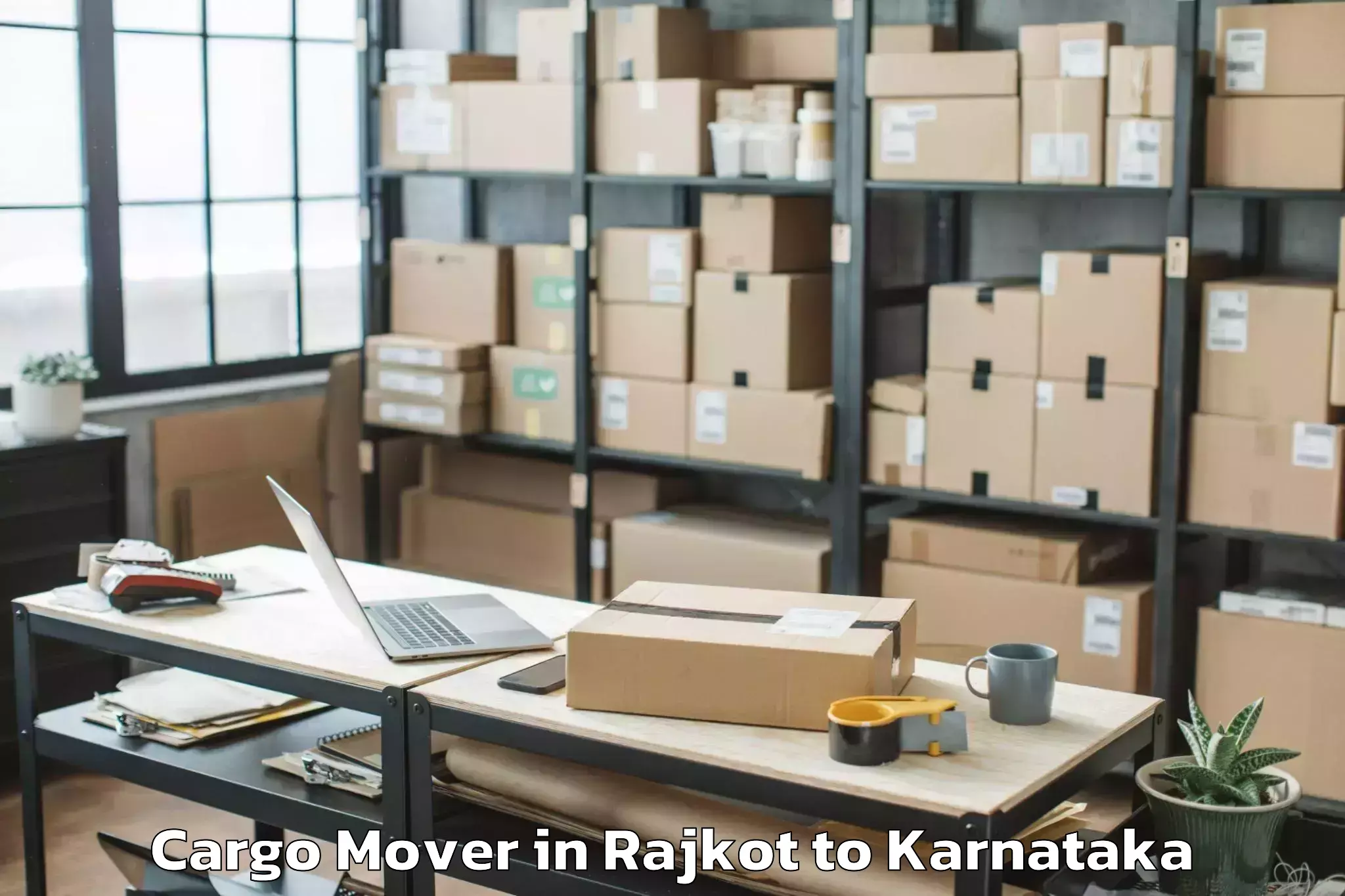 Affordable Rajkot to Munuvalli Cargo Mover